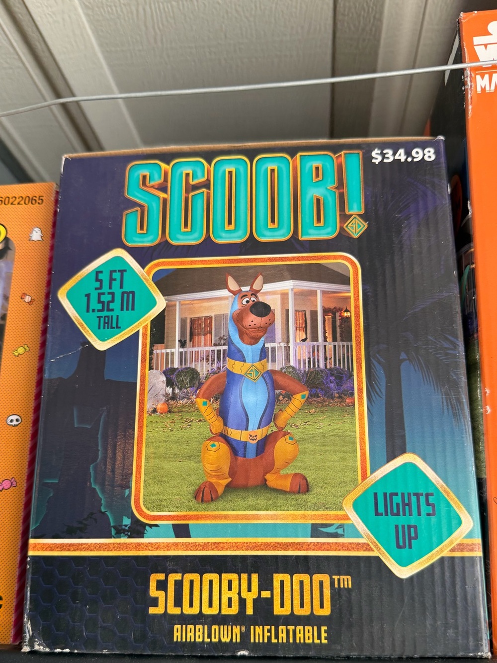 Kids Inflatable Toy - Light-Up Scooby (Blue/Brown)